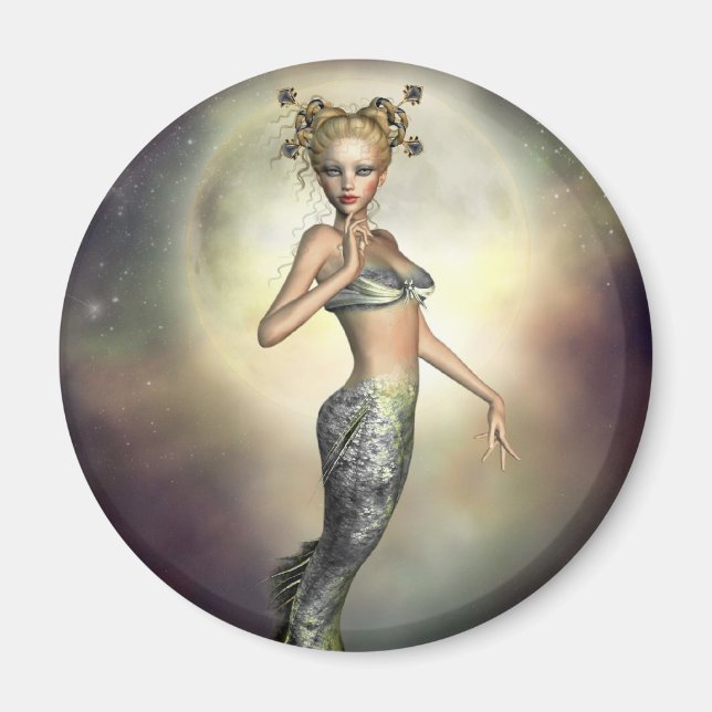 Imán Mystic Moon Mermaid (Frente)