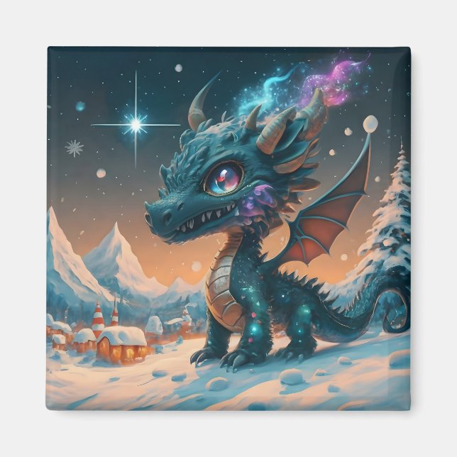 Imán Mystical Chibi Dragon Winscape (Frente)
