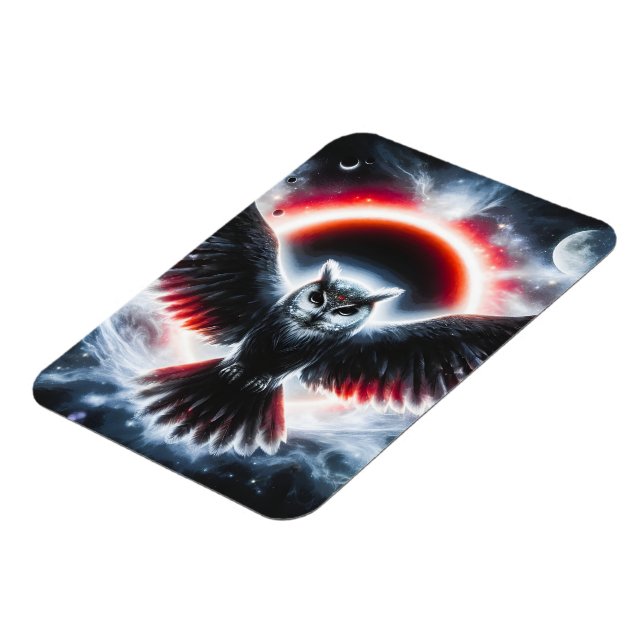 Imán Mystical Cosmic Celestial Owl (Lado Izquierdo)