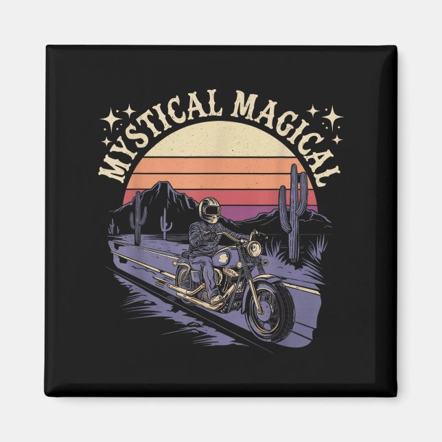 Imán Mystical Magical Retro Aesthetic Space Gift Men Wo (Frente)