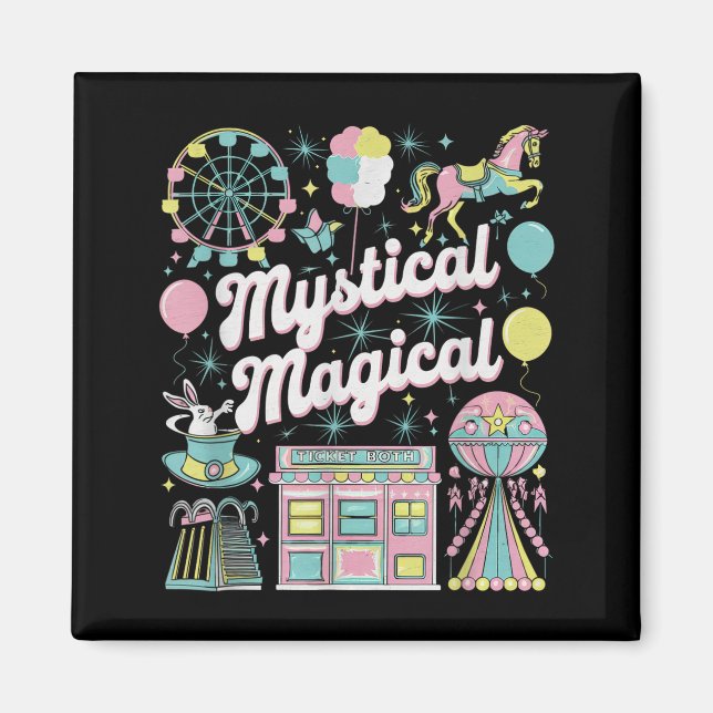 Imán Mystical Magical Retro Aesthetic Space Gift Men Wo (Frente)