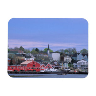 Imán N.A. Canadá, Nueva Escocia. Una vista de Lunenburg