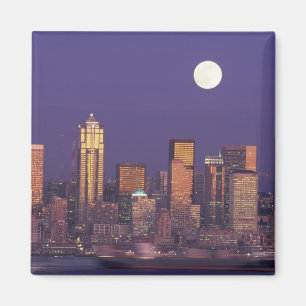 Imán N.A., EE. UU., Washington, Seattle horizonte de Se