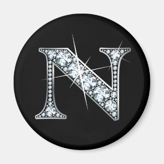 Imán "N" Diamond Bling Magnet