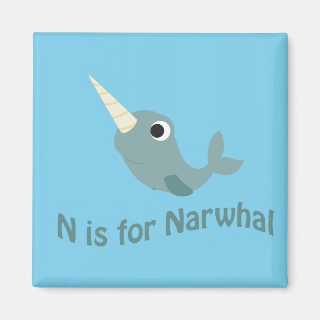 Imán N es para Narwhal (Frente)