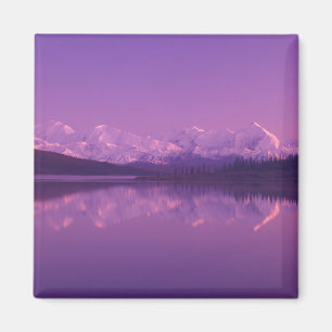 Imán NA, EE. UU., Alaska, Denali NP, Wonder Lake, Tarde