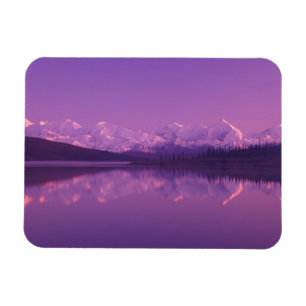 Imán NA, EE. UU., Alaska, Denali NP, Wonder Lake, Tarde