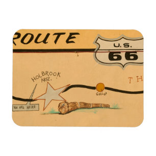 Imán NA, EE. UU., Arizona, Holbrook mural de la ruta 66