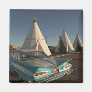 Imán NA, EE. UU., Arizona, Holbrook Ruta 66, Wigwam