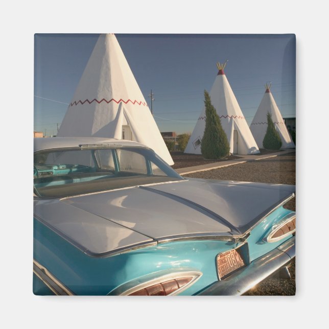 Imán NA, EE.UU., Arizona, Ruta de Holbrook 66, Wigwam 2 (Frente)