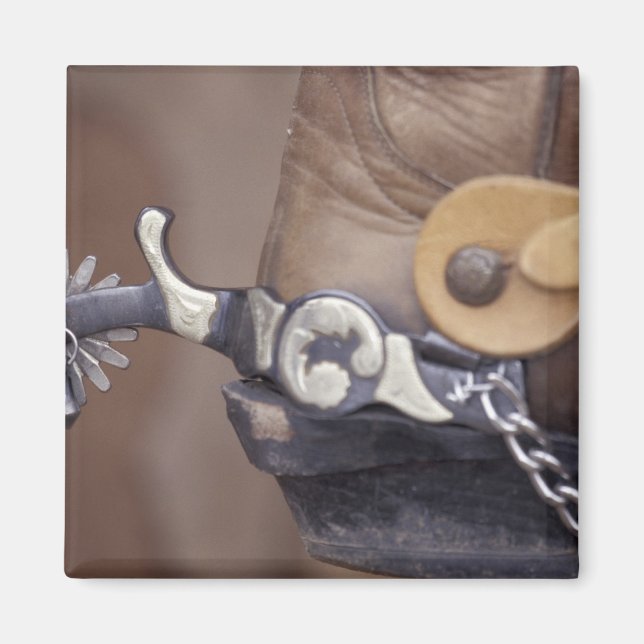 Imán NA, EE.UU., Texas, Lubbock Cowboy arranca y espole (Frente)