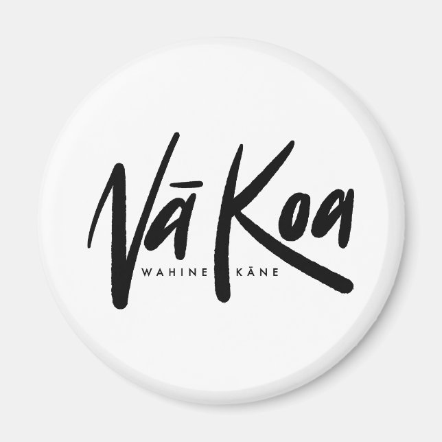 Imán Na Koa Magnet (Círculo) (Frente)