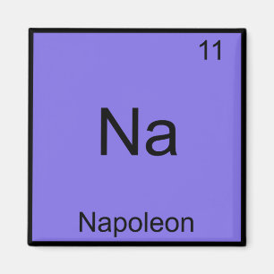 Imán Na - Napoleón Funny Chemistry Element Symbol Tee
