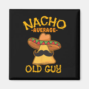 Imán Nacho Anciano Promedio Abuelo Mexicano Cinco De
