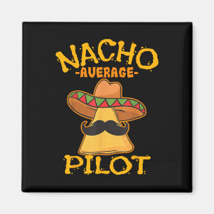 Imán Nacho Promedio de Aviador Piloto Capitán de Vuelo