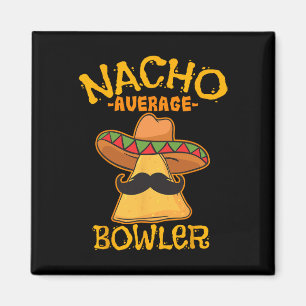 Imán Nacho Promedio de Bowler Mexicano Cinco De Mayo