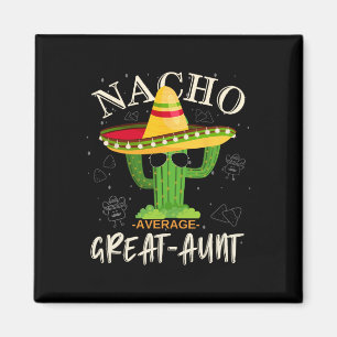 Imán Nacho Promedio De Gran Tía De La Familia Retro Vin
