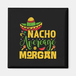 Imán Nacho Promedio de nombre Morgan Personalizado Cinc