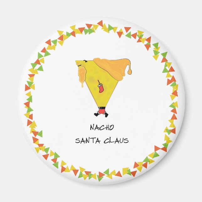 Imán Nacho Santa con chile (Frente)