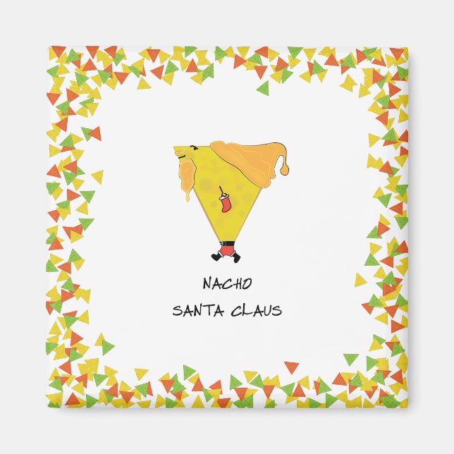 Imán Nacho Santa con chile (Frente)