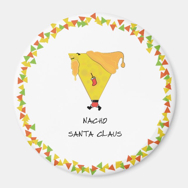 Imán Nacho Santa con chile (Frente)