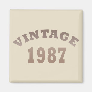 Imán Nacida en 1987 cumpleaños elegante moderno vintage