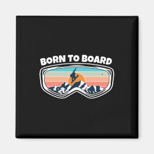 Imán Nacido A Bordo - Snowboard Goggles As Funny Snow