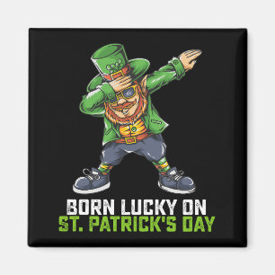 Imán Nacido Afortunado en el Día de San Patricio Cumple