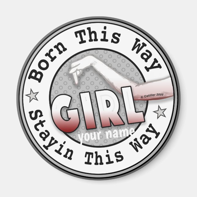 Imán Nacido como Chica (Frente)