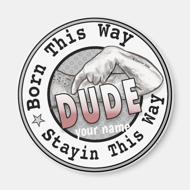 Imán Nacido como un tipo (Frente)