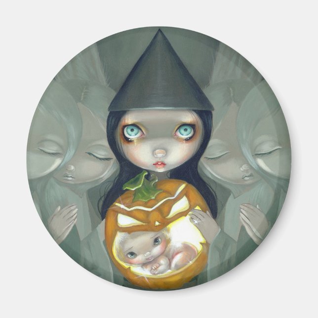 Imán "Nacido de una calabaza" (Frente)