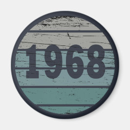 Imán Nacido en 1968 como regalo de cumpleaños vintage