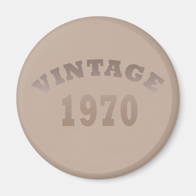 Imán Nacido en 1970 como regalo de cumpleaños (Frente)