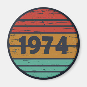 Imán Nacido en 1974, regalo de 50 años de antigüedad