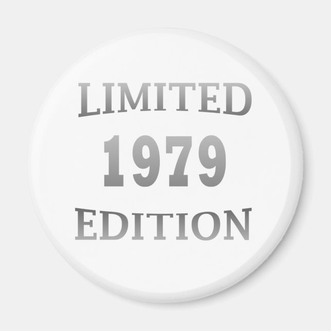 Imán nacido en 1979 regalo de edición limitada (Frente)
