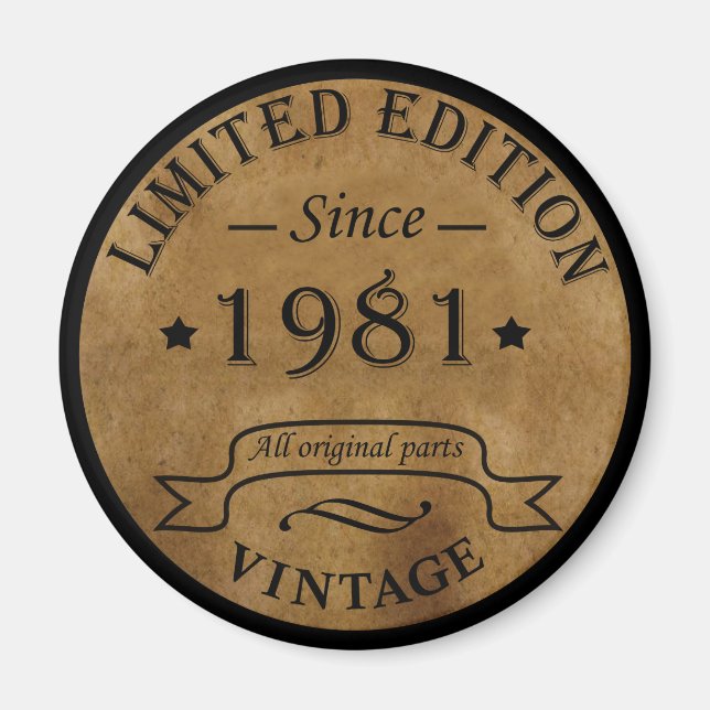 Imán Nacido en 1981 (Frente)