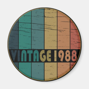 Imán Nacido en 1988 como regalo de cumpleaños vintage