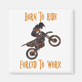 Imán Nacido para andar forzado a trabajar la silueta de