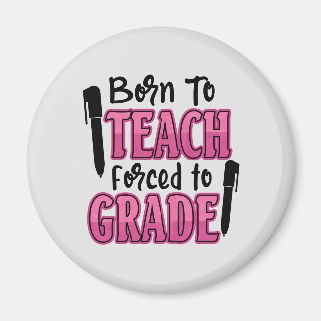 Imán Nacido para enseñar, forzado a graduarse (Frente)