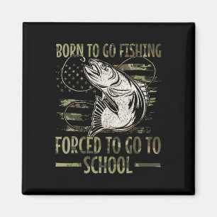 Imán Nacido Para Ir Pesca Forzada A Ir Al Colegio Camo