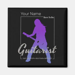 Imán Nacido para ser guitarrista de músicos y miembro d