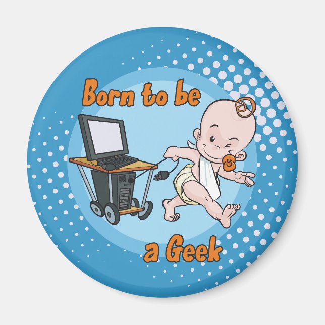 Imán Nacido para ser un Geek (Frente)