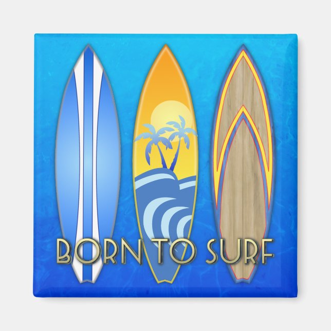 Imán Nacido Para Surf (Frente)