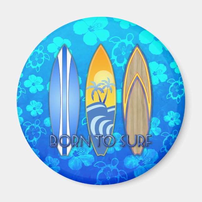 Imán Nacido Para Surf (Frente)