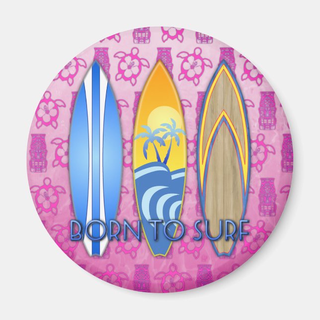 Imán Nacido Para Surf (Frente)