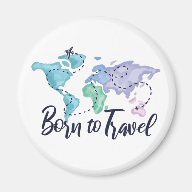 Imán Nacido para viajar (Frente)