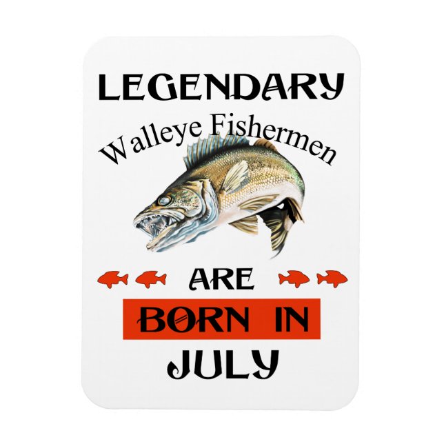 Imán Nacieron legendarios pescadores de Walleye en juli (Vertical)