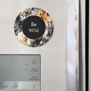 Imán Nacimiento de animales del leopardo del crema negr