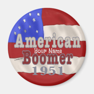 Imán Nacimiento de Baby Boomer 1951