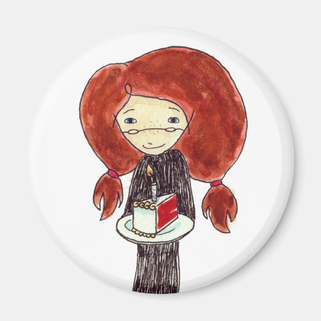 Imán Nacimiento de copas de cumpleaños (Frente)